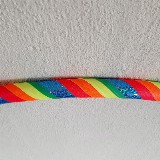Foto 3 - Rainbow Glitter Blue Ultra Grip | 20mm | 65cm | Niet invouwbaar